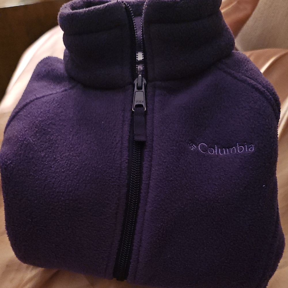 Columbia Kids' Dark Purple Fleece Jacket